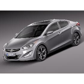 3D模型-Hyundai Elantra Sedan 2014
